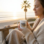 Watercolor Beach Crab, custom コーヒーマグカップ