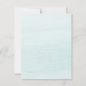Watercolor Beach House Moving Announcement Card カード (裏面)