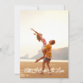 Watercolor beach sand dunes photo Bridal Shower 招待状 (裏面)