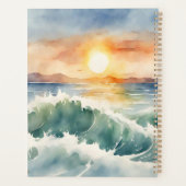 Watercolor Beach Sunset  プランナー手帳 (裏面)
