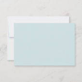 Watercolor Beach Wedding RSVP Reply Card (裏面)