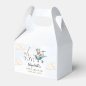 Watercolor Bear Baby Shower party フェイバーボックス (正面サイド)