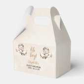 Watercolor Bear Baby Shower party フェイバーボックス (正面サイド)