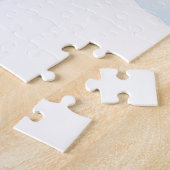 Watercolor Bedlington Terrier Lamppost Christmas ジグソーパズル (側面)