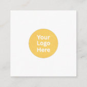 Watercolor Bee Floral Small Business Thank You  エンクロージャーカード (裏面)