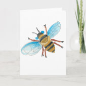 Watercolor Bee Greeting Card カード (正面)