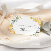 Watercolor bee  wedding place cards