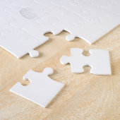 Watercolor Bergamasco Shepherd Cabin Christmas ジグソーパズル (側面)