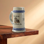 Watercolor BERNESE Mountain Dog Personalize ビールジョッキ