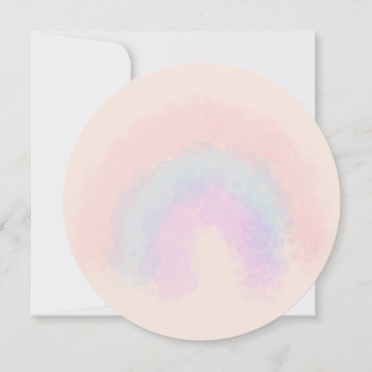 Watercolor Berries Circular Bridal Shower Invitati 招待状 (裏面)