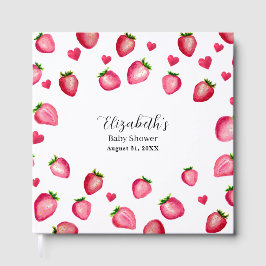 Watercolor Berry Sweet Baby Shower Guest Book ゲストブック
