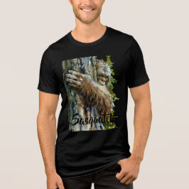 Watercolor Bigfoot Sasquatch Forest Dweller トライブレンドＴシャツ