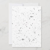 Watercolor Black 8 Ball Billard Party Birthday 招待状 (裏面)