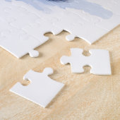 Watercolor Black Russian Terrier Iron Christmas ジグソーパズル (側面)