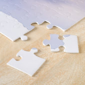 Watercolor Bloodhound Country Mailbox Christmas ジグソーパズル (側面)