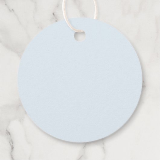 Watercolor Blue Bow Baptism フェイバータグ (裏面)