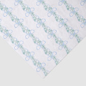 Watercolor Blue Bow Garland Christmas 薄葉紙 (詳細)