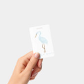 Watercolor Blue Crane バッジ (手持ち)