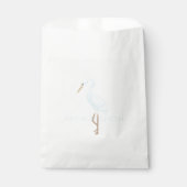 Watercolor Blue Crane フェイバーバッグ (正面)