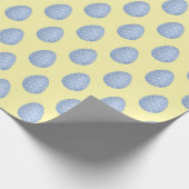 watercolor blue easter egg Wrapping Paper ラッピングペーパー (角)