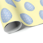 watercolor blue easter egg Wrapping Paper ラッピングペーパー (ロールコーナー)