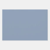 Watercolor Blue Floral Wedding Wrapping Paper  ラッピングペーパーシート (正面2)