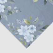 Watercolor Blue Floral Wedding Wrapping Paper  薄葉紙 (詳細)