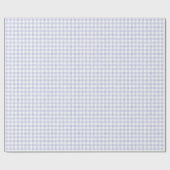 Watercolor Blue Gingham ラッピングペーパー (フラット)