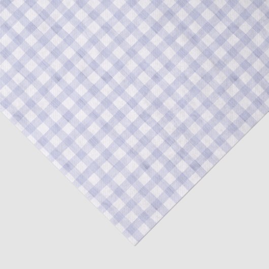 Watercolor Blue Gingham 薄葉紙 (詳細)