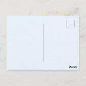 Watercolor blue leaves Thinking of You | Botanical ポストカード (裏面)