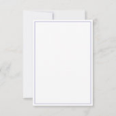 Watercolor Blue Meadow Flowers Funeral サンキューカード (裏面)