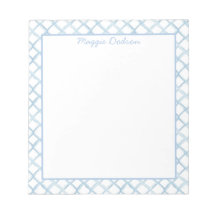 Watercolor Blue Notepad