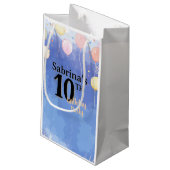 Watercolor Blue Sky スモールペーパーバッグ (裏面アングル)