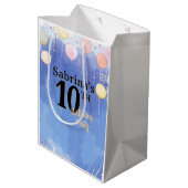 Watercolor Blue Sky ミディアムペーパーバッグ (裏面アングル)