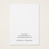 Watercolor Blue Wildflower Jewelry Display Card (裏面)