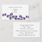 Watercolor Blueberryビジネスカード 名刺 (正面/裏面)