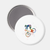 Watercolor bmx bike マグネット (正面/裏面)