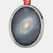 Watercolor Bode's Galaxy Holiday Ornament メタルオーナメント (左)