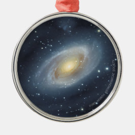 Watercolor Bode's Galaxy Holiday Ornament メタルオーナメント