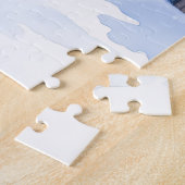 Watercolor Boerboel Farmhouse Gate Christmas ジグソーパズル (側面)