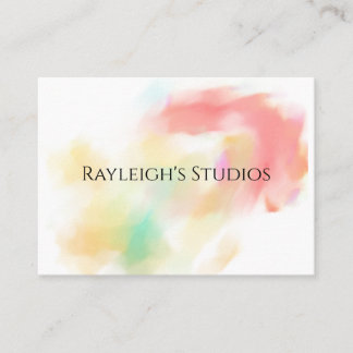 Watercolor Boho Cottage Shabby Chic Business Card 名刺