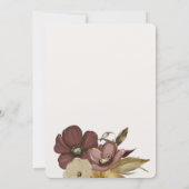 Watercolor Boho Neutral Wedding  招待状 (裏面)