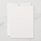 Watercolor Boho Neutral Wedding Details Card ノートカード (裏面)