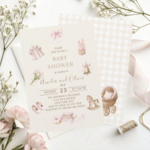 Watercolor Boho Nursery girl  baby shower