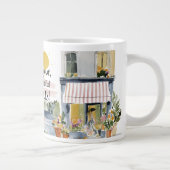 Watercolor Bonjour Beautiful Paris ジャンボコーヒーマグカップ (右)