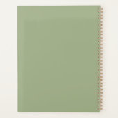 Watercolor Books and Plants Personalized Planner プランナー手帳 (裏面)