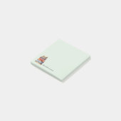 Watercolor Bookstack Personalized ポストイット (アングル)