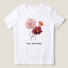 Watercolor Botanical Floral トライブレンドＴシャツ