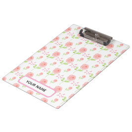 Watercolor Botanical Floral Pattern Planner クリップボード