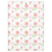 Watercolor Botanical  Floral Pattern Planner クリップボード (裏面)